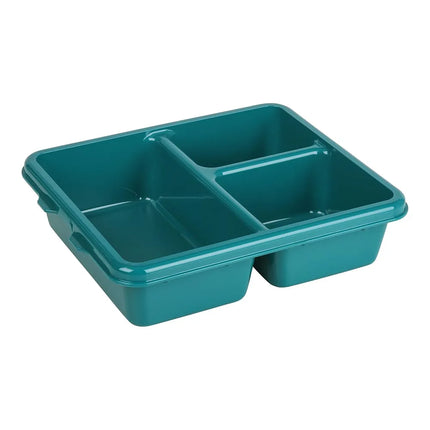 Khay Nhựa Phục Vụ Bữa Ăn Cambro 9113CW414 3 Ngăn 22.9 x 27.9 cm Màu Xanh Mòng Két
