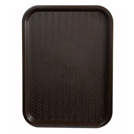 Khay Nhựa Thức Ăn Nhanh Winco FFT-1014B 35.6 cm x 25.4 cm Màu Nâu