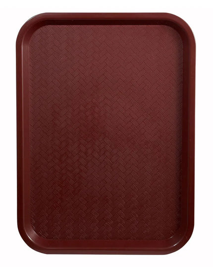 Khay Nhựa Thức Ăn Nhanh Winco FFT-1418U 45.7 cm x 35.6 cm Màu Đỏ Booc Đô