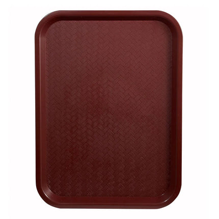Khay Nhựa Thức Ăn Nhanh Winco FFT-1418U 45.7 cm x 35.6 cm Màu Đỏ Booc Đô