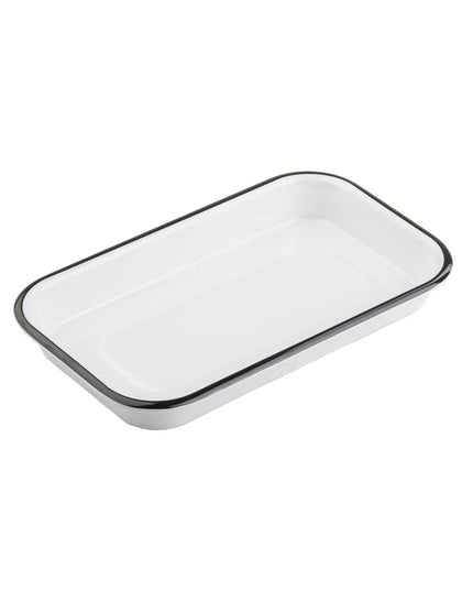 Khay Nướng Chữ Nhật Cỡ 1/8 Tablecraft 11671, Nhựa Melamine, Màu Trắng