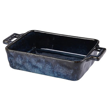 Khay Nướng Chữ Nhật Có Tay Cầm Yanco BL-912 2071 ml - Gốm Blue Star