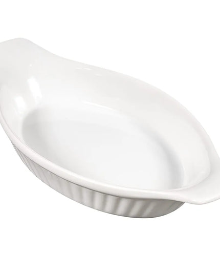 Khay Nướng Lasagna Oval Browne 564011 Sứ Trắng 240 ml