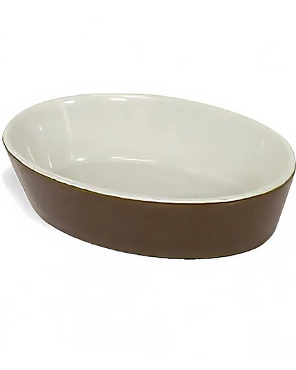 Khay Nướng Oval Browne 564004BR Gốm Nâu 270 ml