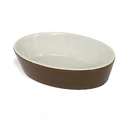 Khay Nướng Oval Browne 564004BR Gốm Nâu 270 ml