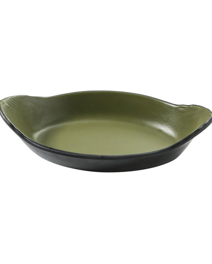 Khay Nướng Rarebit Yanco BM-608GR Hình Oval 22.2 cm x 12.7 cm - Melamine Xanh Lá
