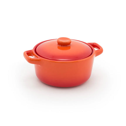 Khay Nướng Tròn Kiln® Front Of The House DBO133ORC23 473 ml Có Nắp Sứ Màu Blood Orange