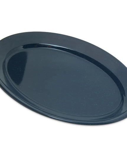 Khay Oval Melamine Dallas Ware Carlisle 4356035 30.5 cm x 21.6 cm, Cafe Blue