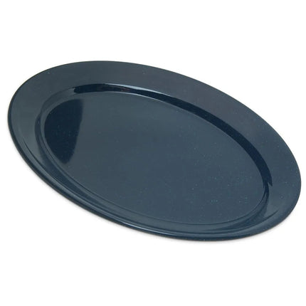 Khay Oval Melamine Dallas Ware Carlisle 4356035 30.5 cm x 21.6 cm, Cafe Blue