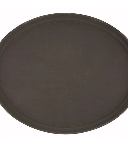 Khay Oval Winco TFG-2622N Fiberglass Màu Nâu 66 x 55.9 cm