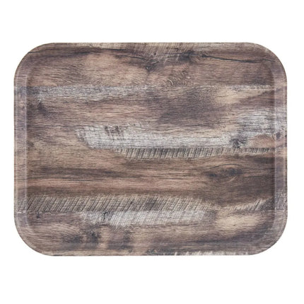 Khay Phục Vụ Chữ Nhật Cambro 1216DCET825 Camtray 40.6 x 30.5 cm - Fiberglass, Màu Dark Oak