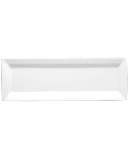 Khay Phục Vụ Chữ Nhật Oneida F8010000415S Buffalo Sứ Trắng Bóng 40.6x14 cm