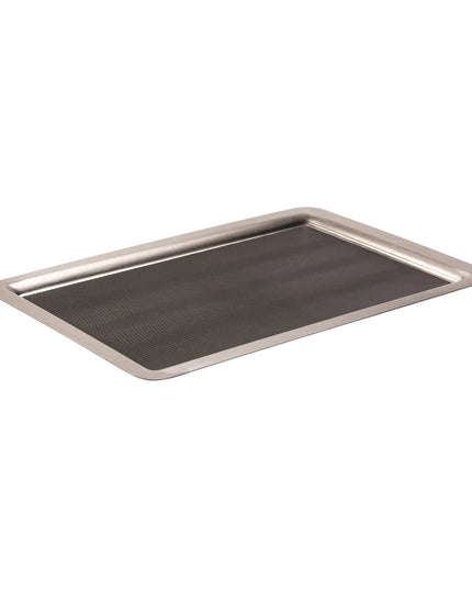 Khay Phục Vụ Chữ Nhật Service Ideas TRRT2014SR 27.9x35.6 cm, Inox, Bạc
