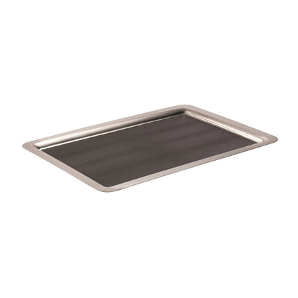 Khay Phục Vụ Chữ Nhật Service Ideas TRRT2014SR 27.9x35.6 cm, Inox, Bạc