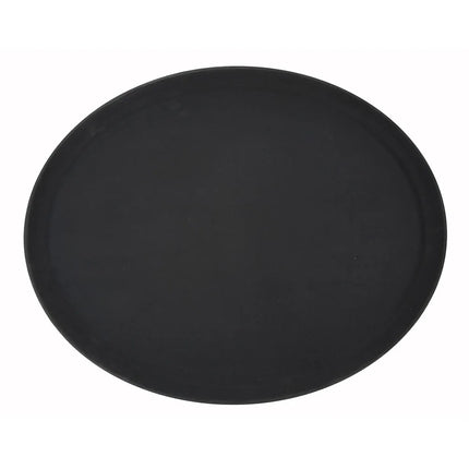 Khay Phục Vụ Hình Oval Winco TFG-2622K 66 x 55.9 cm - Sợi Thủy Tinh, Màu Đen