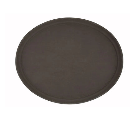 Khay Phục Vụ Hình Oval Winco TRH-2722 55.9 x 68.6 cm - Nhựa, Màu Nâu