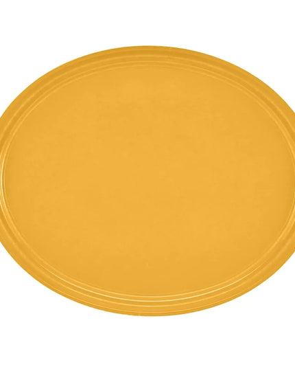 Khay Phục Vụ Oval Cambro 2500171 Fiberglass 48.9x61 cm Màu Vàng Tuscan