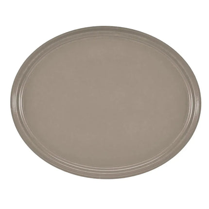 Khay Phục Vụ Oval Cambro 2500199 Fiberglass 48.9x61 cm Màu Taupe