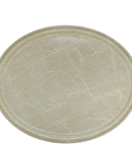 Khay Phục Vụ Oval Cambro 2500214 Fiberglass 48.9x61 cm Màu Be Abstract