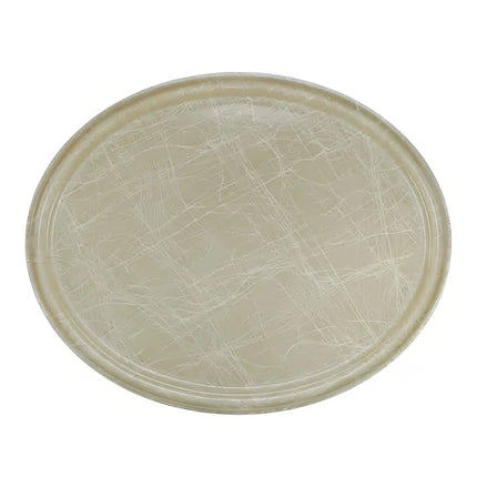 Khay Phục Vụ Oval Cambro 2500214 Fiberglass 48.9x61 cm Màu Be Abstract