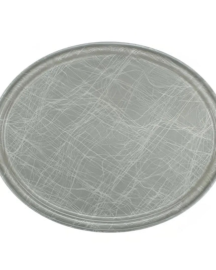 Khay Phục Vụ Oval Cambro 2500215 Fiberglass 48.9x61 cm Màu Xám Abstract