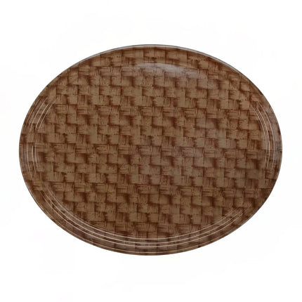 Khay Phục Vụ Oval Cambro 2500301 Camtray 48.9x61 cm Fiberglass Vân Đan Tối