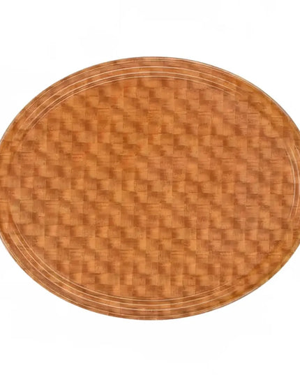 Khay Phục Vụ Oval Cambro 2500302 Camtray 48.9x61 cm Fiberglass Vân Đan Sáng