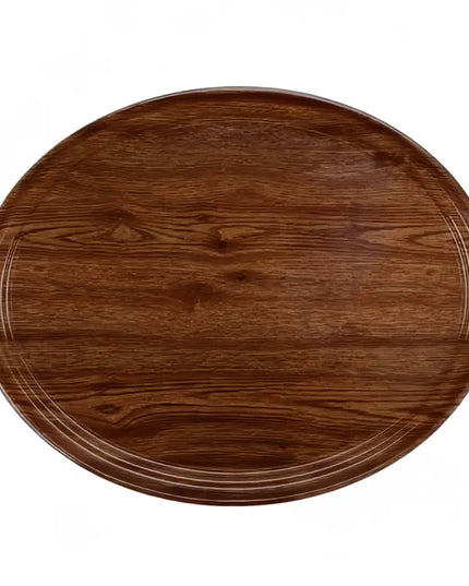 Khay Phục Vụ Oval Cambro 2500308 Camtray 48.9x61 cm Fiberglass Màu Burma Teak