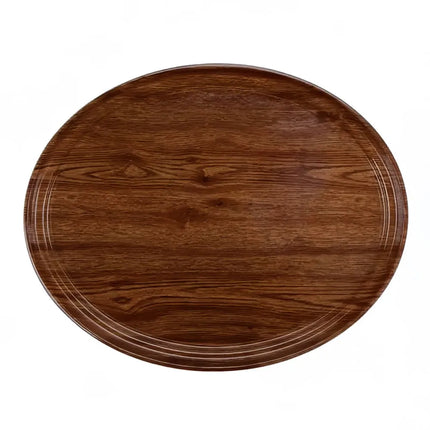 Khay Phục Vụ Oval Cambro 2500308 Camtray 48.9x61 cm Fiberglass Màu Burma Teak