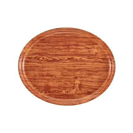 Khay Phục Vụ Oval Cambro 2500309 Camtray 48.9x61 cm Fiberglass Màu Java Teak