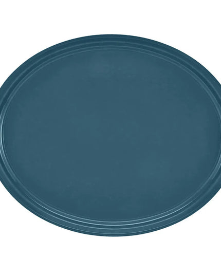 Khay Phục Vụ Oval Cambro 2500401 Fiberglass 48.9x61 cm Màu Xanh Slate
