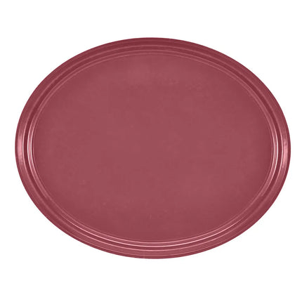 Khay Phục Vụ Oval Cambro 2500410 Fiberglass 48.9x61 cm Màu Raspberry Cream