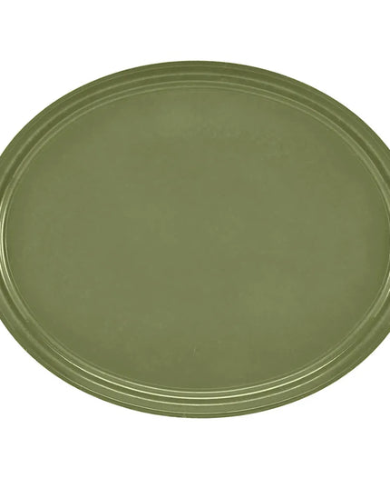 Khay Phục Vụ Oval Cambro 2500428 Fiberglass 48.9x61 cm Màu Xanh Olive