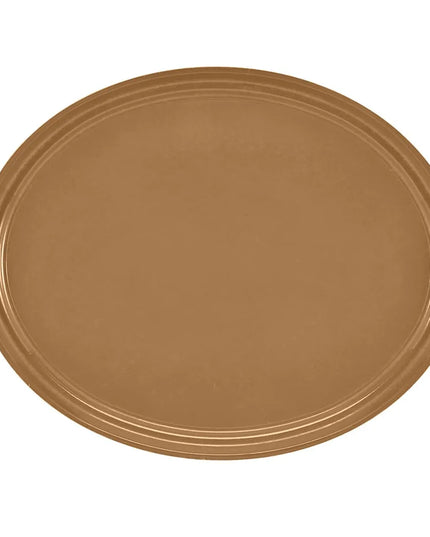 Khay Phục Vụ Oval Cambro 2500508 Fiberglass 48.9x61 cm Màu Suede Brown