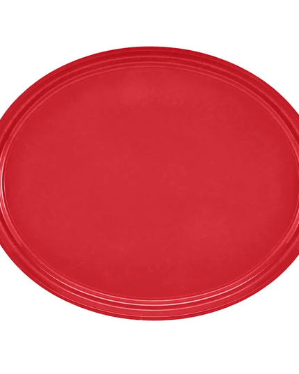 Khay Phục Vụ Oval Cambro 2500510 Fiberglass 48.9x61 cm Màu Đỏ Signal