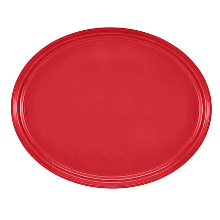 Khay Phục Vụ Oval Cambro 2500510 Fiberglass 48.9x61 cm Màu Đỏ Signal