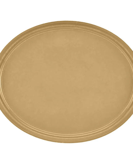 Khay Phục Vụ Oval Cambro 2500514 Fiberglass 48.9x61 cm Màu Earthen Gold