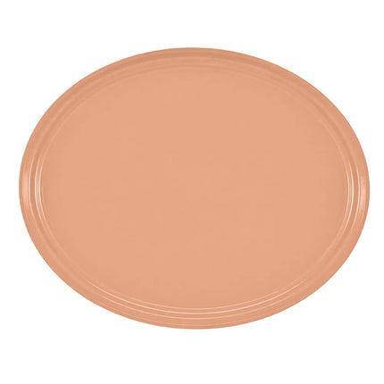 Khay Phục Vụ Oval Cambro 2700117 55.9x68.6 cm Nhựa Sợi Thủy Tinh Màu Đào Đậm