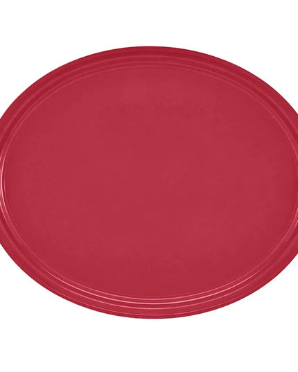 Khay Phục Vụ Oval Cambro 2700221 55.9x68.6 cm Nhựa Sợi Thủy Tinh Màu Đỏ Ever Red