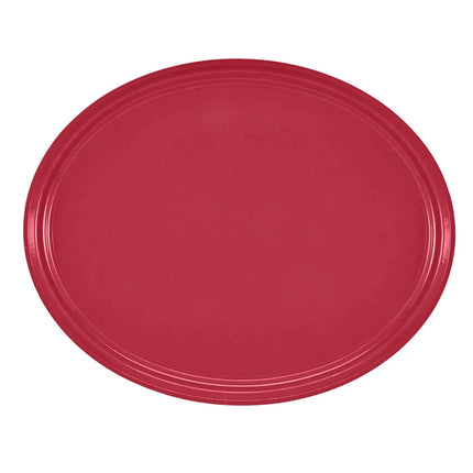 Khay Phục Vụ Oval Cambro 2700221 55.9x68.6 cm Nhựa Sợi Thủy Tinh Màu Đỏ Ever Red