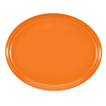 Khay Phục Vụ Oval Cambro 2700222 55.9x68.6 cm Nhựa Sợi Thủy Tinh Màu Cam Orange Pizzazz