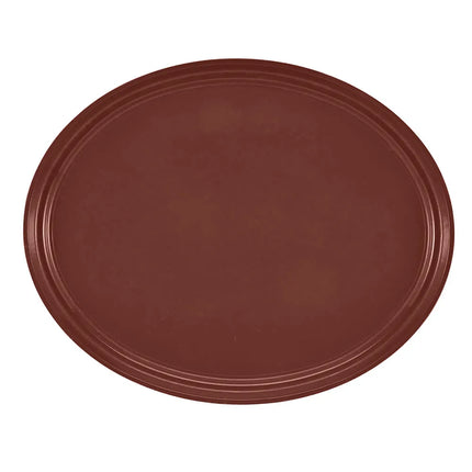 Khay Phục Vụ Oval Cambro 2700501 55.9x68.6 cm Nhựa Sợi Thủy Tinh Màu Nâu Rỉ Sét