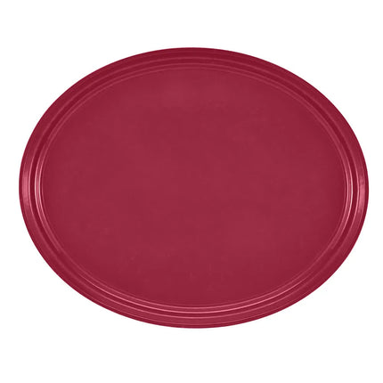 Khay Phục Vụ Oval Cambro 2700505 55.9x68.6 cm Nhựa Sợi Thủy Tinh Màu Đỏ Cherry