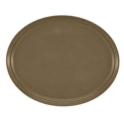 Khay Phục Vụ Oval Cambro 2700513 55.9x68.6 cm Nhựa Sợi Thủy Tinh Màu Nâu Bay Leaf