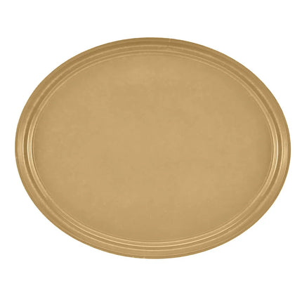 Khay Phục Vụ Oval Cambro 2700514 55.9x68.6 cm Nhựa Sợi Thủy Tinh Màu Vàng Đất