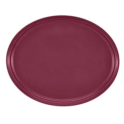 Khay Phục Vụ Oval Cambro 2700522 55.9x68.6 cm - Fiberglass, Đỏ Burgundy