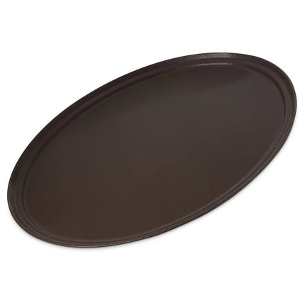 Khay Phục Vụ Oval Chống Trượt Griptite™ 2 Carlisle 3100GR2076 79x61 cm, Sợi Thủy Tinh, Nâu