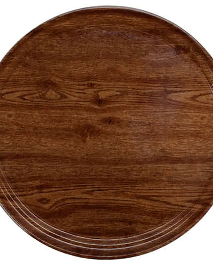 Khay Phục Vụ Tròn Cambro 1000304 Fiberglass 25.4 cm - Vân Country Oak