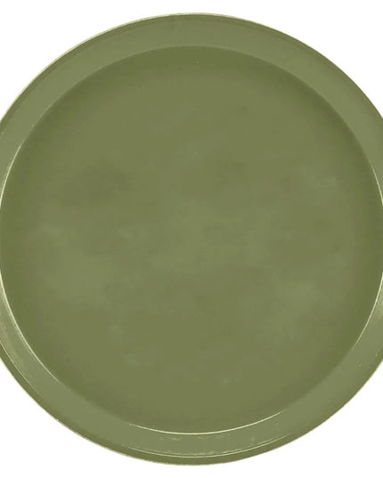 Khay Phục Vụ Tròn Cambro 1000428 Nhựa Fiberglass 25.4 cm - Màu Xanh Olive