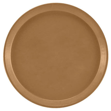 Khay Phục Vụ Tròn Cambro 1000508 25.4 cm - Fiberglass, Nâu Suede
